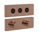 EXPOSED PART KIT OF QLOUD TOUCH SHOWER SYSTEM WITH 3OUTLETS - JAQUAR FAUCETS - ( BLUSH GOLD PVD - QLOUD - 0x32 mm - 0inchX1.28inch )