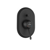 SINGLE LEVER EXPOSED PARTS KIT OF HI-FLO - JAQUAR FAUCETS -  ( BLACK MATT - QUEENS PRIME - 0x15 mm - 0inchX0.5inch )