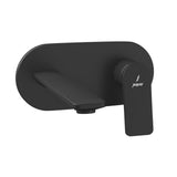 EXPOSED PART KIT OF SINGLE LEVER BASIN MIXER WALL MOUNTED - JAQUAR FAUCETS -  ( BLACK MATT - LAGUNA - 0x15 mm - 0inchX0.5inch )