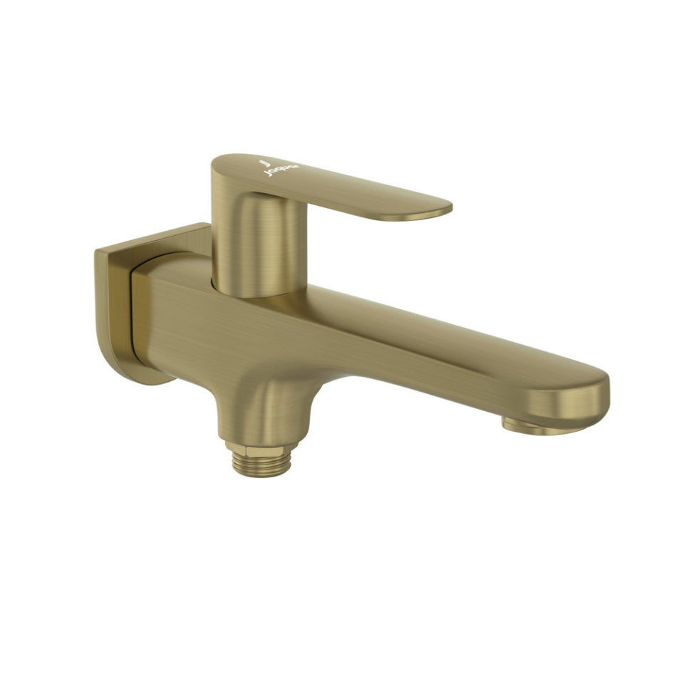 2 WAY BIB COCK WITH FLANGE - JAQUAR FAUCETS -  ( ANTIQUE BRONZE - OPAL PRIME - 0x15 mm - 0inchX0.5inch )