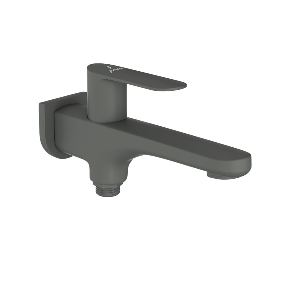 2 WAY BIB COCK WITH WALL FLANGE - JAQUAR FAUCETS -  ( GRAPHITE - OPAL PRIME - 0x15 mm - 0inchX0.5inch )