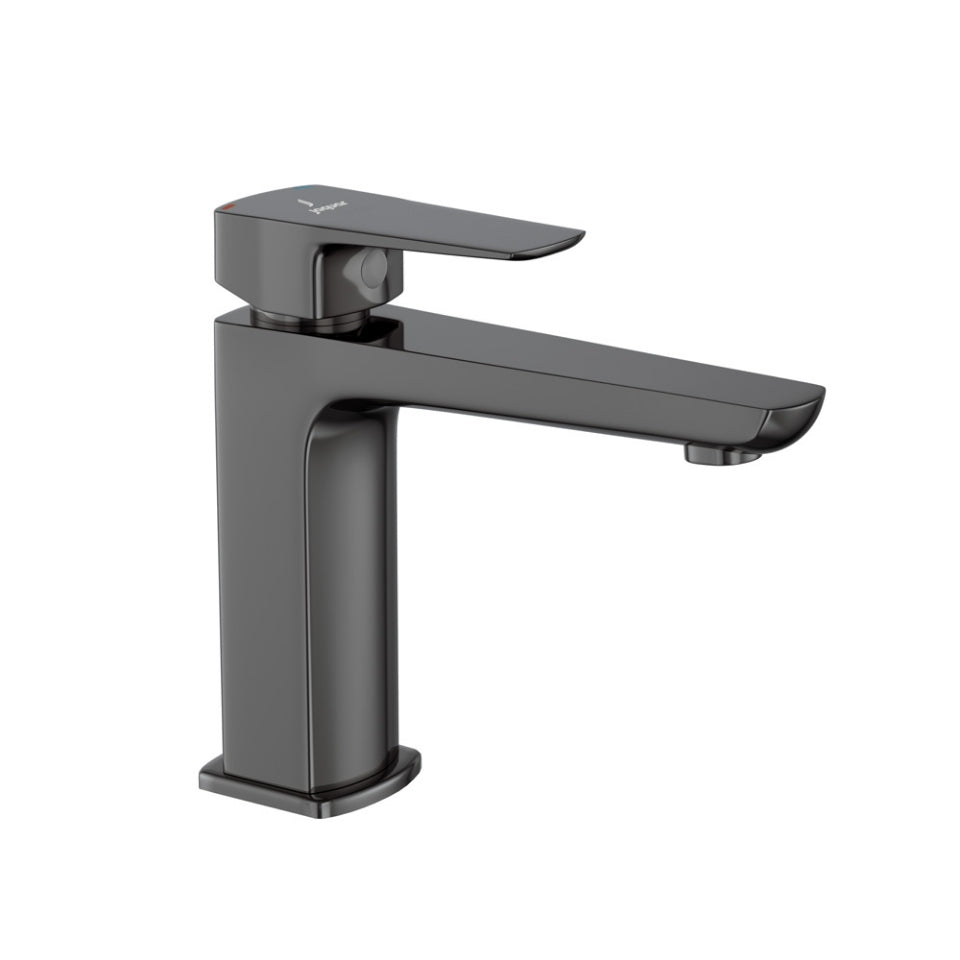 SL B/MXR W/O POP-UP&W/450MM BRAIDED PIPE - JAQUAR FAUCETS -  ( BLACK CHROME - KUBIX PRIME - 0x15 mm - 0inchX0.5inch )