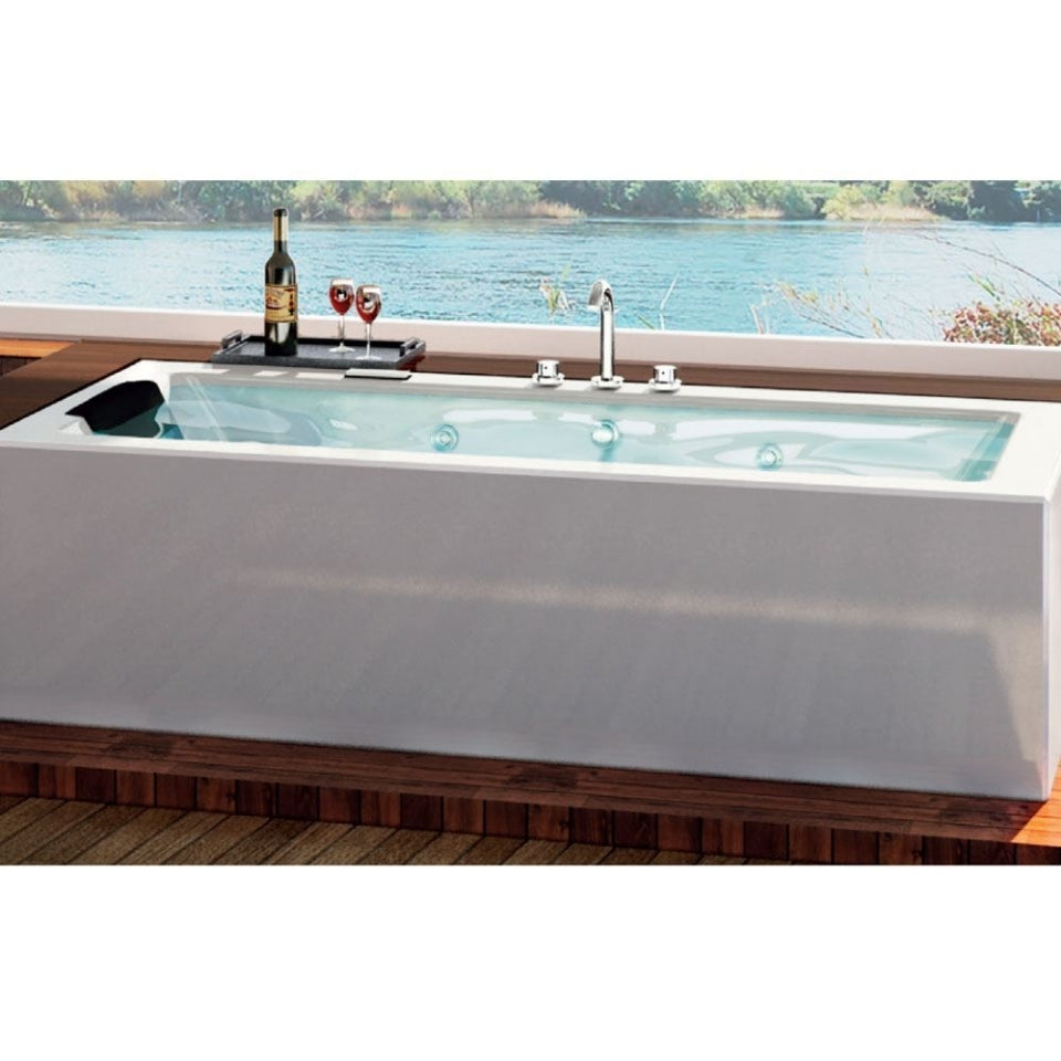 WHIRLPOOL COMBI SYSTEM - JAQUAR WELLNESS - ( WHITE - FONTE - 1800x800 mm - 72inchX32inch )