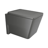 RIMLESS, BLIND INSTALLATION WALL HUNG WC WITH UF SOFT CLOSE SLIM SEAT COVER, HINGES, ACCESSORIES SET - JAQUAR SWARE - ( GRM - KUBIX PRIME - 500x360 mm - 20inchX14.4inch )