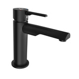 SINGLE LEVER BASIN MIXER WITHOUT POPUP W/PIPES - JAQUAR FAUCETS -  ( BLACK MATT - FLORENTINE PRIME - 0x15 mm - 0inchX0.5inch )