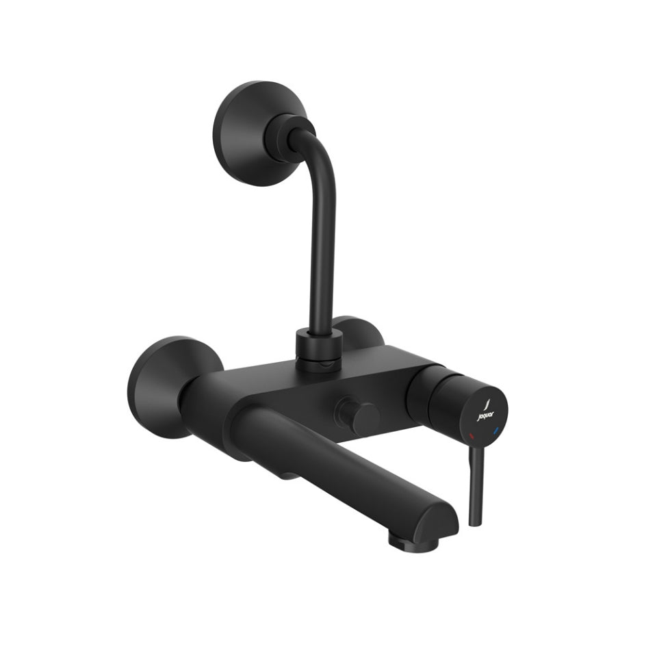 SINGLE LEVER BATH & SHOWER MIXER, WALL MOUNTED - JAQUAR FAUCETS -  ( BLACK MATT - FLORENTINE PRIME - 0x15 mm - 0inchX0.5inch )