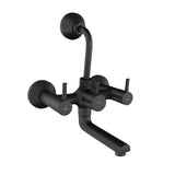 WALL MIXER WITH PROVISION FOR OVERHEAD SHOWER - JAQUAR FAUCETS -  ( BLACK MATT - FLORENTINE PRIME - 0x15 mm - 0inchX0.5inch )