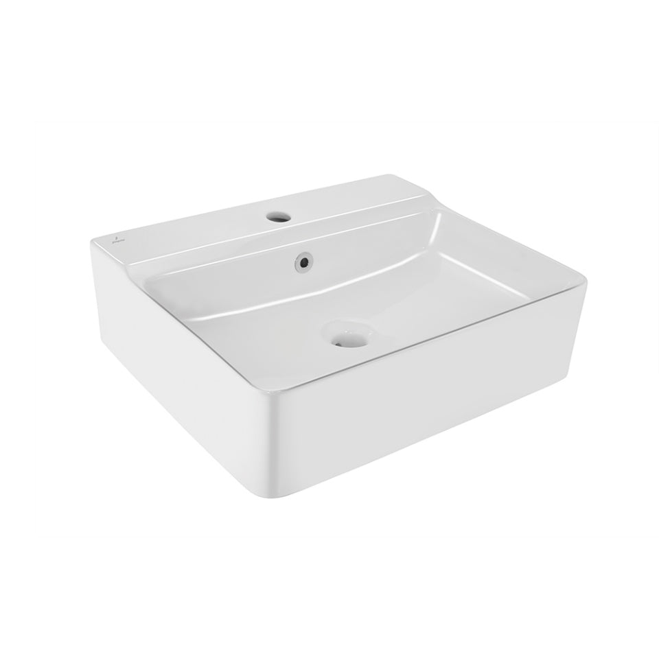 TABLE TOP BASIN - JAQUAR SWARE - ( WHITE - FLORENTINE - 515x350 mm - 20.5inchX14inch )