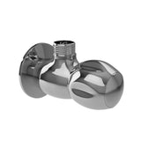 ANGLE COCK W/WALL FLANGE - JAQUAR FAUCETS -  ( CHROME - CLARION QUARTER TURN - 0x15 mm - 0inchX0.5inch )