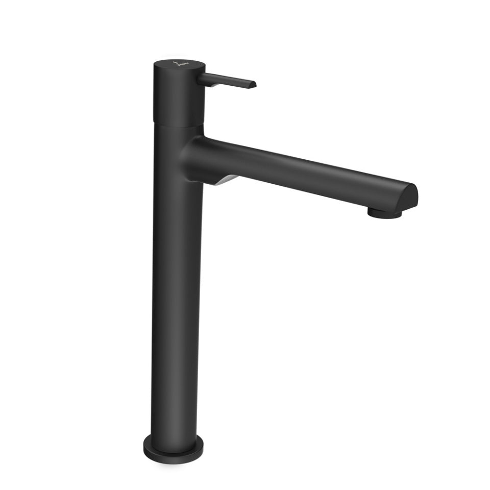 PILLAR COCK WITH EXTENSION BODY - JAQUAR FAUCETS -  ( BLACK MATT - FLORENTINE PRIME - 0x15 mm - 0inchX0.5inch )