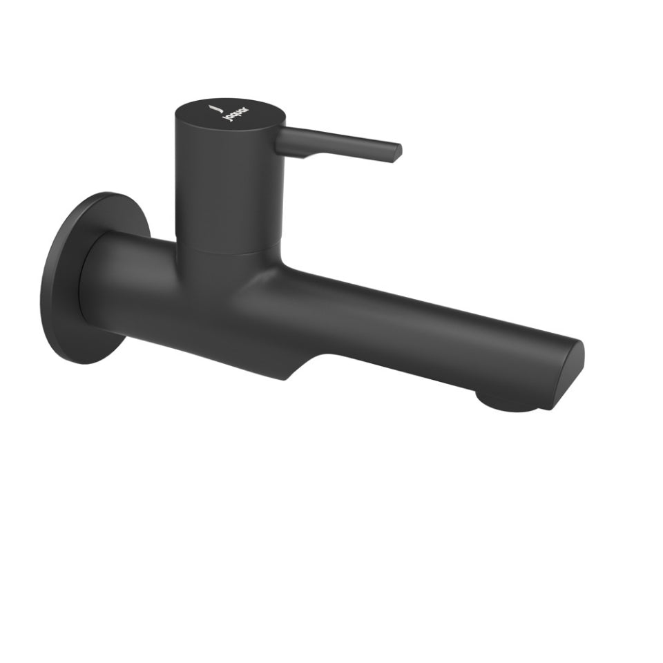 BIB COCK WITH WALL FLANGE - JAQUAR FAUCETS -  ( BLACK MATT - FLORENTINE PRIME - 0x15 mm - 0inchX0.5inch )