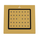 BODY SHOWER RECT. WITH INST BOX - JAQUAR FAUCETS - ( GOLD MATT PVD - BODY SHOWER - 130x120 mm - 5.2inchX4.8inch )