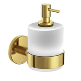 SOAP DISPENSER WITH GLASS BOTTLE - JAQUAR FAUCETS -  ( GOLD BRIGHT PVD - CONTINENTAL ACC. - 0x0 mm - 0inchx0inch )