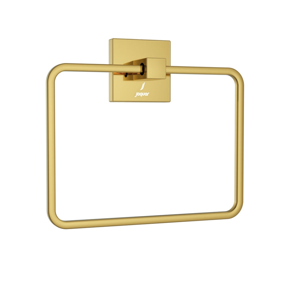 TOWEL RING SQUARE - JAQUAR FAUCETS -  ( GOLD BRIGHT PVD - ACC. KUBIX PRIME - 0x0 mm - 0inchx0inch )