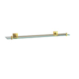 GLASS SHELF  - JAQUAR FAUCETS -  ( GOLD BRIGHT PVD - ACC. KUBIX PRIME - 0x600 mm - 0inchX24inch )