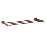 TOWEL RACK WITHOUT LOWER HANG - JAQUAR FAUCETS -  ( BLUSH GOLD PVD - ACC. KUBIX PRIME - 0x600 mm - 0inchX24inch )