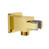 WALL QUTLET WITH SHOWER HOOK IN SQUARE SHAPE - JAQUAR FAUCETS - ( GOLD BRIGHT PVD - SHOWER ACC. - 0x0 mm - 0inchX0inch )