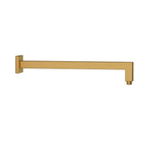SHOWER ARM SQUARE  - JAQUAR FAUCETS - JAQUAR FAUCETS -  ( GOLD MATT PVD - SHOWER ACC. - 400x15 mm - 16inchX0.5inch )