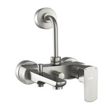 SINGLE LEVER WALL MIXER 3 IN1 SYSTEM - JAQUAR FAUCETS -  ( STAINLESS STEEL - KUBIX PRIME - 0x15 mm - 0inchX0.5inch )