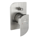 EXPOSED PART KIT OF SINGLE LEVER HI FLOW IN-WALL DIVERTER - JAQUAR FAUCETS -  ( STAINLESS STEEL - ALIVE - 0x20 mm - 0inchX0.8inch )