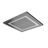 DUOFLO SHOWER SQUARE SHAPE LED LIGHT W/REMOTE CONTROL - JAQUAR FAUCETS -  ( BLACK CHROME - OVERHEAD SHOWER - 450x450 mm - 18inchX18inch )