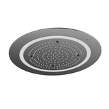 DUOFLO SHOWER  ROUND SHAPE LED LIGHT W/REMOTE CONTROL - JAQUAR FAUCETS -  ( BLACK CHROME - OVERHEAD SHOWER - 0x0 mm - 0inchx0inch )