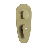 AQUAMAX EXPOSED PART KIT OF SINGLE LEVER SHOWER MIXER WITH 3-WAY DIVERTER AND SLEEVE (COMPATIBLE WITH ALD-783N) - JAQUAR FAUCETS -  ( ANTIQUE BRONZE - VIGNETTE PRIME - 0x15 mm - 0inchX0.5inch )