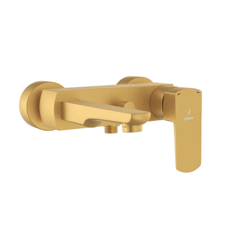 S L WALL MIXER PROV FOR HAND SHOWER - JAQUAR FAUCETS -  ( GOLD MATT PVD - KUBIX PRIME - 0x15 mm - 0inchX0.5inch )