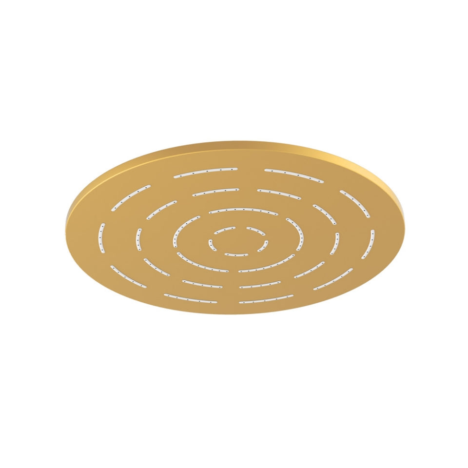SINGLE FUNCTION MAZE OVERHEAD SHOWER ROUND SHAPE - JAQUAR FAUCETS - ( GOLD MATT PVD - OVERHEAD SHOWER - 0x240 mm - 0inchX9.6inch )