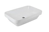 COUNTER TOP BASIN - JAQUAR SWARE - (WHITE - D-ARC - 615x415 mm - 24.6inchX16.6inch)