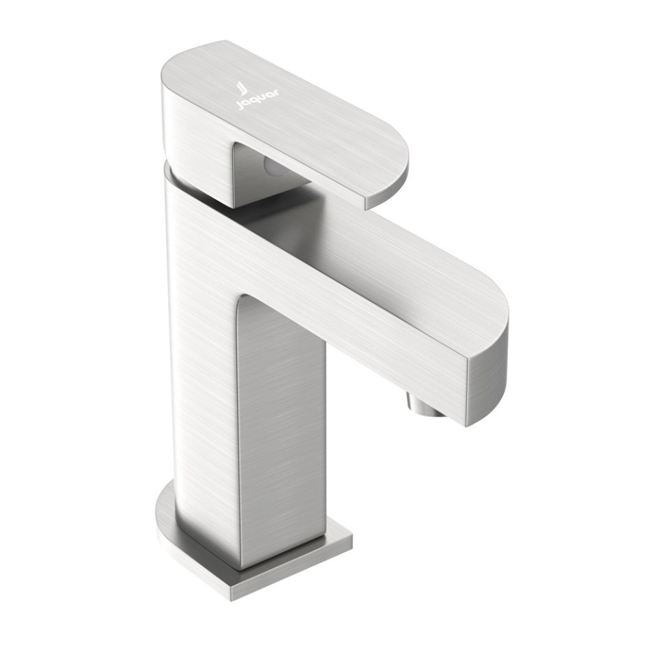 SINGLE LEVER BASIN MIXER WITHOUT POPUP WASTE - JAQUAR FAUCETS -  ( STAINLESS STEEL - ALIVE - 0x15 mm - 0inchX0.5inch )