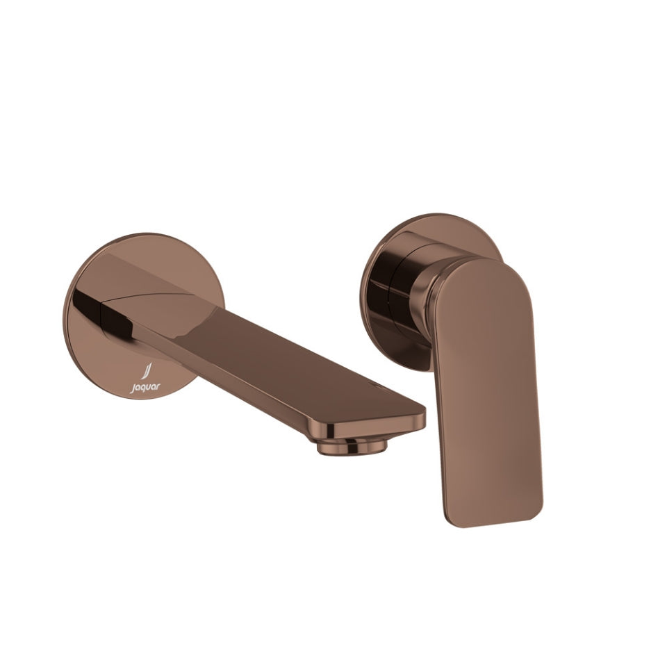 EXPOSED PARTS OF SINGLE LEVER BUILT-IN IN-WALL MANUAL VALVE - JAQUAR FAUCETS -  ( BLUSH GOLD PVD - LAGUNA - 0x15 mm - 0inchX0.5inch )