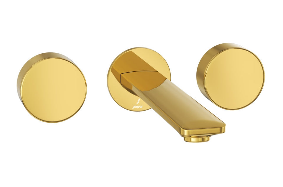 EXPOSED PART KIT OF TWO CONCEALED STOP COCKS - JAQUAR FAUCETS -  ( GOLD BRIGHT PVD - LAGUNA - 0x15 mm - 0inchX0.5inch )
