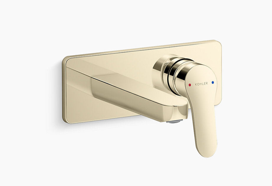 ACCLIV SINGLE CONTROL WALL MOUNT BASIN FAUCET TRIM - KOHLER POPULAR -  ( FRENCH GOLD - POPULAR - 0x40 mm - 0inchX1.6inch )