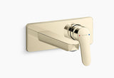 ACCLIV SINGLE CONTROL WALL MOUNT BASIN FAUCET TRIM - KOHLER POPULAR -  ( FRENCH GOLD - POPULAR - 0x40 mm - 0inchX1.6inch )