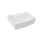 WALL HUNG BASIN WITH FIXING ACCESSORIES - JAQUAR SWARE - ( WHITE - KUBIX - 600x435 mm - 24inchX17.4inch )