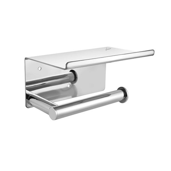 TOILET PAPER HOLDER W/SHELF - JAQUAR FAUCETS - ( CHROME - - 0x0 mm - 0inchX0inch )