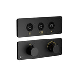 EXPOSED PART KIT OF QLOUD TOUCH SHOWER SYSTEM WITH 3OUTLETS - JAQUAR FAUCETS - ( BLACK MATT - QLOUD - 0x32 mm - 0inchX1.28inch )