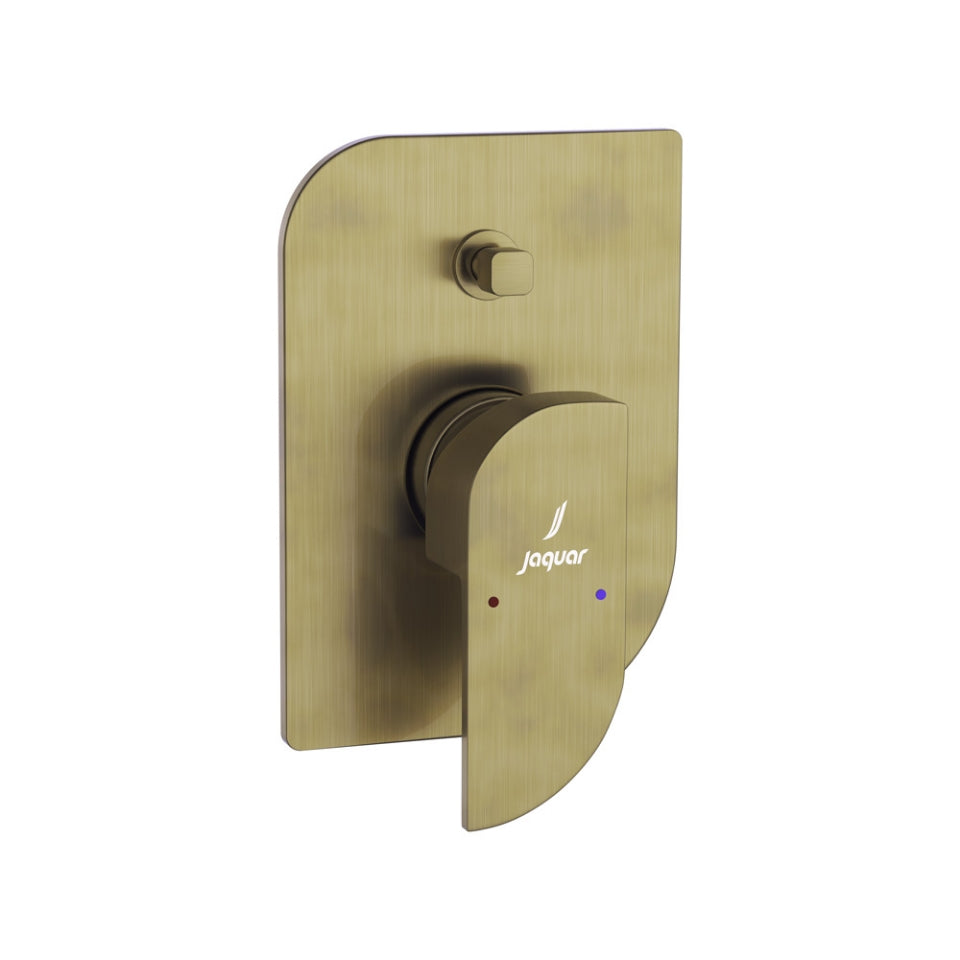 S.L.EXPOSED PARTS DIV KIT BUTTON ON TOP - JAQUAR FAUCETS -  ( ANTIQUE BRONZE - ALIVE - 0x15 mm - 0inchX0.5inch )