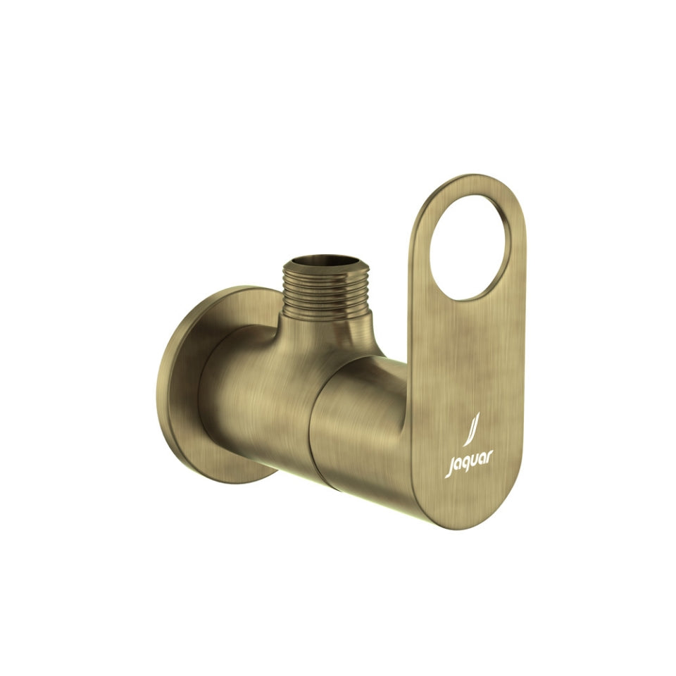 ANGLE COCK WITH FLANGE - JAQUAR FAUCETS -  ( ANTIQUE BRONZE - ORNAMIX PRIME - 0x15 mm - 0inchX0.5inch )