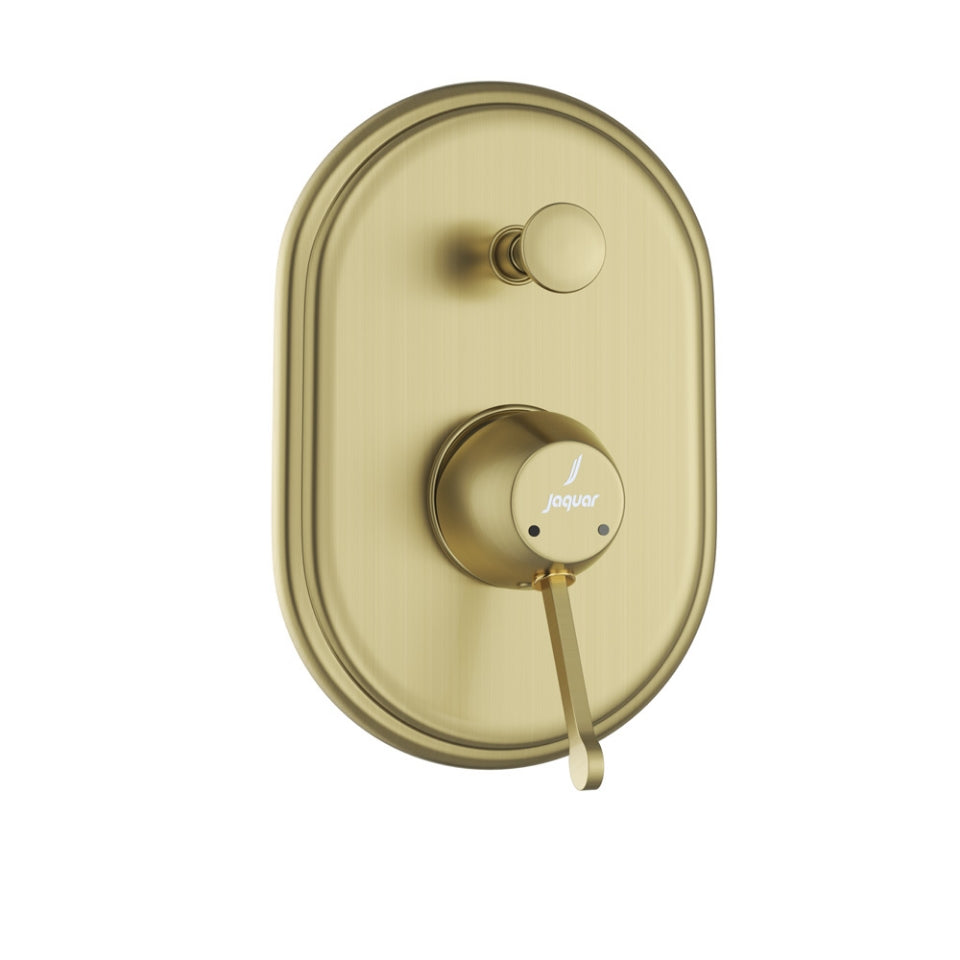 EXPOSED PART KIT OF SINGLE LEVER IN-WALL DIVERTER - JAQUAR FAUCETS -  ( ANTIQUE BRONZE - QUEENS PRIME - 0x15 mm - 0inchX0.5inch )