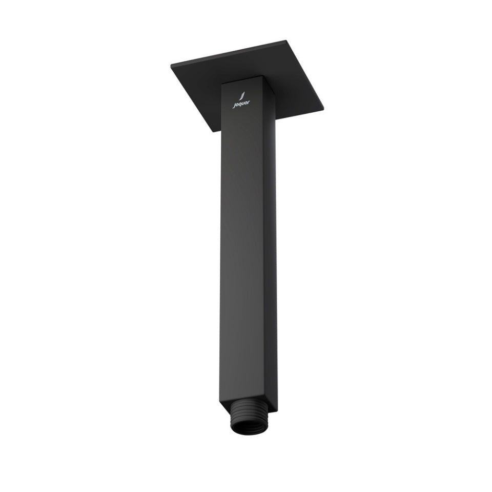 SHOWER ARM SQ.CEILING MNTD W/FLANGE - JAQUAR FAUCETS - ( BLACK MATT - SHOWER ACC. - 15x200 mm - 0.5inchX8inch )