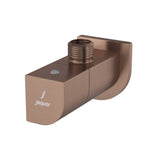 ANGLE COCK WITH FLANGE - JAQUAR FAUCETS -  ( ANTIQUE COPPER - ALIVE - 0x15 mm - 0inchX0.5inch )