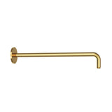 SHOWER ARM 20MM DIA & 300MM LONG ROUND SHAPE WITH FLANGE - JAQUAR FAUCETS - ( GOLD BRIGHT PVD - SHOWER ACC. - 300x20 mm - 12inchX0.8inch )