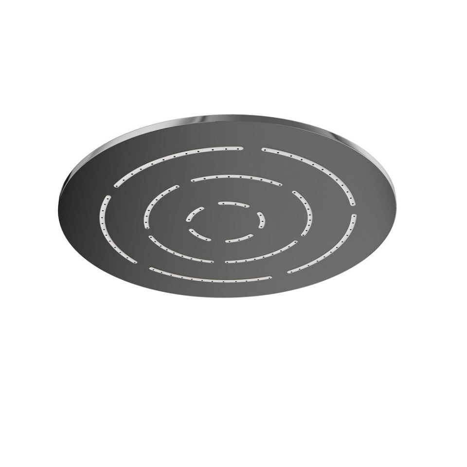 MAZE ROUND 6 - JAQUAR FAUCETS - ( BLACK CHROME - OVERHEAD SHOWER - 150x15 mm - 6inchX0.6inch )