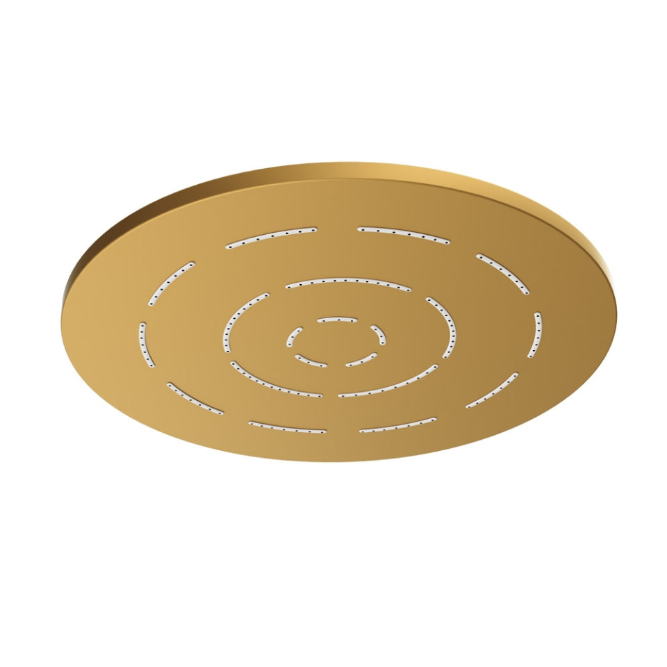 MAZE OVERHEAD SHOWER ROUND SHAPE SNL/FUN - JAQUAR FAUCETS -  ( GOLD MATT PVD - OVERHEAD SHOWER - 200x200 mm - 8inchX8inch )