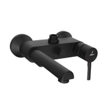 SINGLE LEVER WALL MIXER WITH PROVISION FOR CONNECTION TO EXPOSED SHOWER PIPE - JAQUAR FAUCETS -  ( BLACK MATT - FLORENTINE PRIME - 0x15 mm - 0inchX0.5inch )