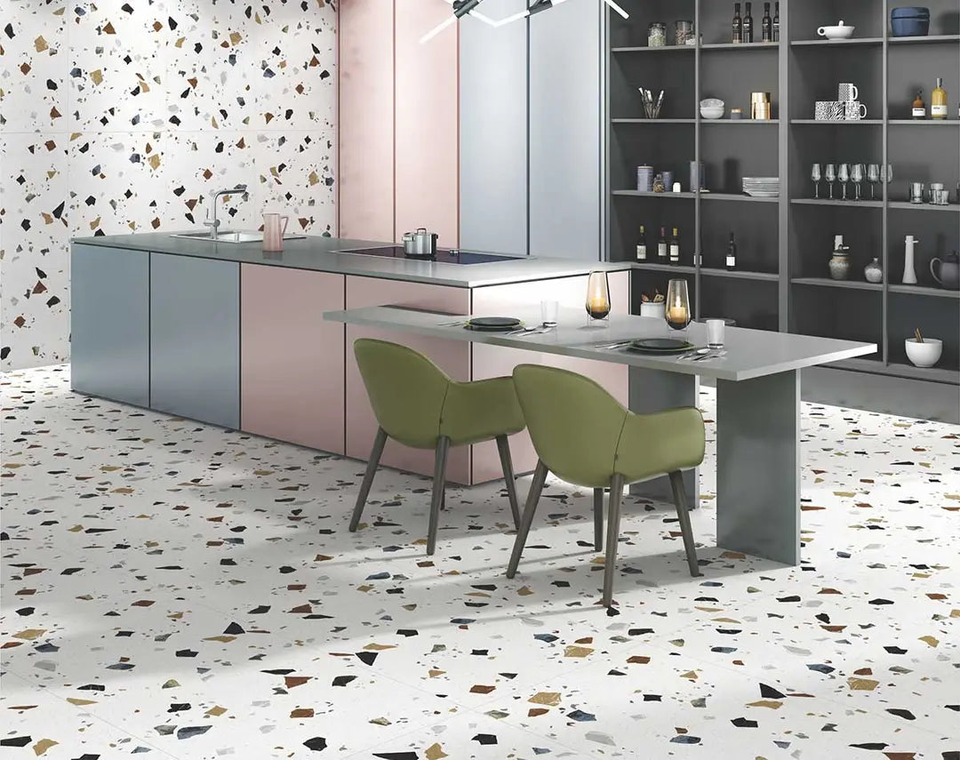 MAGICIAN TRZ MATT - SIMPOLO-TILES -  (  - TERRAZO MATT - 1200x600x8.5 mm - 48inchX24inchX0.34inch )