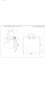 TOILET ROLL HOLDER WITH STAINLESS STEEL - JAQUAR FAUCETS -  ( WHITE MATT - CONTINENTAL ACC. - 0x0 mm - 0inchx0inch )