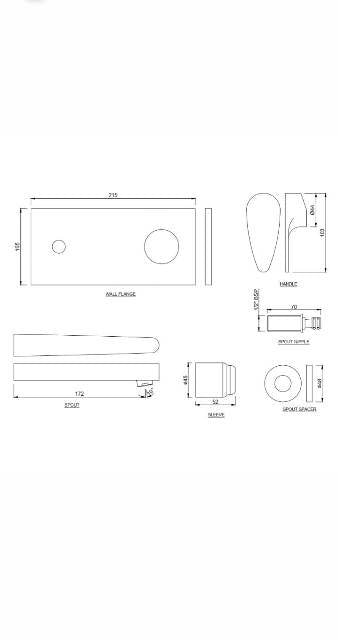 EXP PARTS FOR CON BASIN MIXER & (W/M) - JAQUAR FAUCETS -  ( WHITE MATT - VIGNETTE PRIME - 0x15 mm - 0inchX0.5inch )